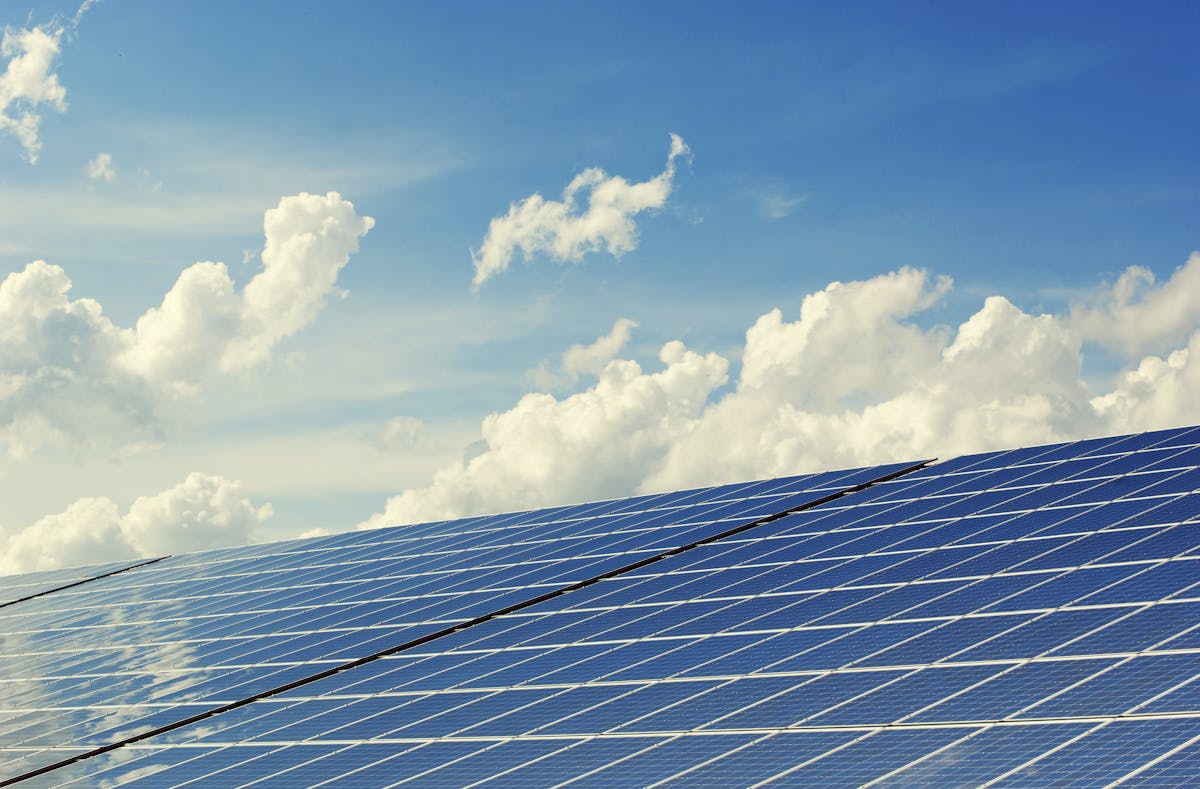 Modern office meeting about solar proposals