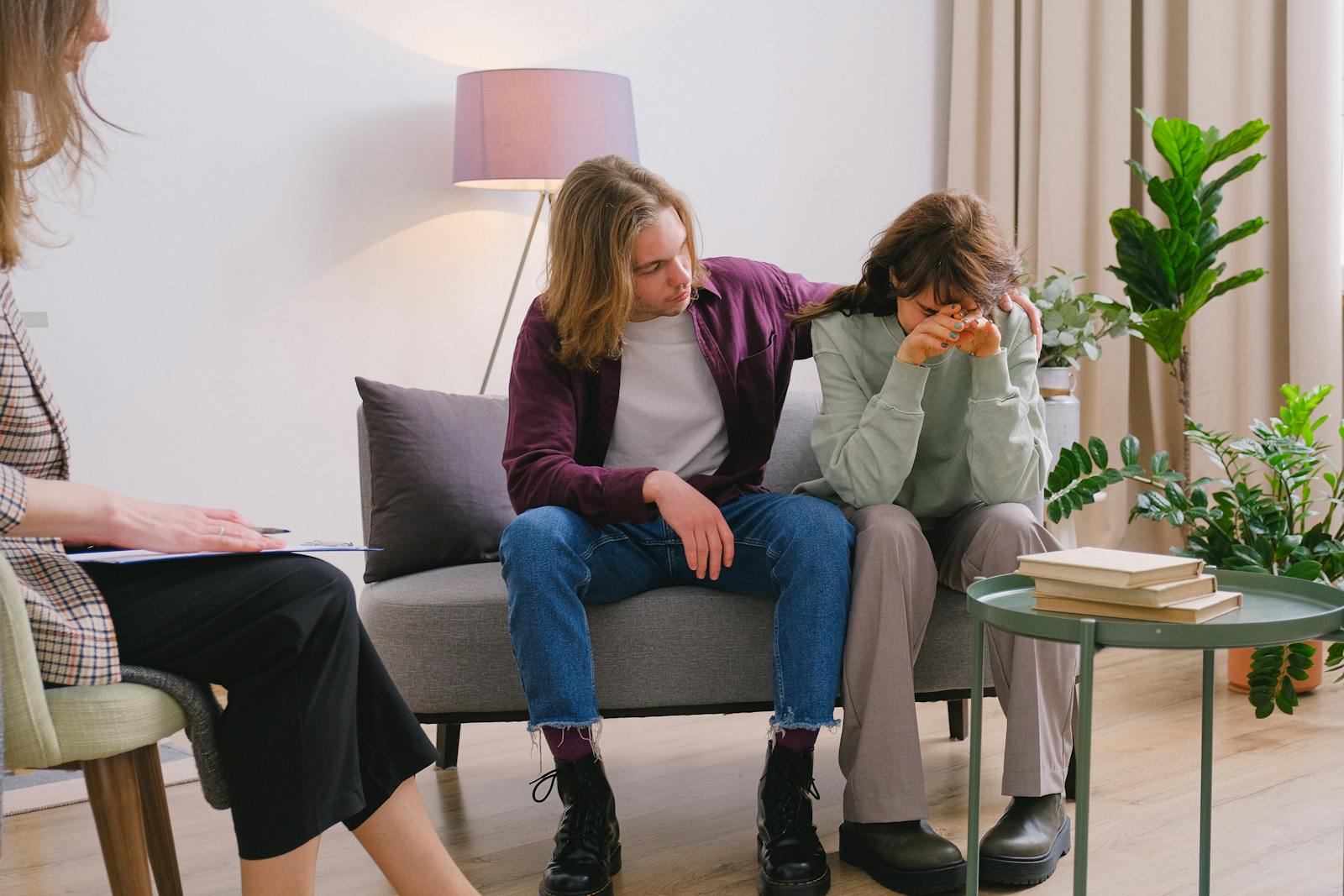 Therapy session showing positive engagement